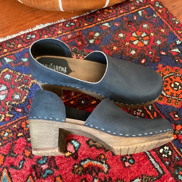 Sandgrens Brett Mid Heel Clogs 41 - Picture 1 of 11
